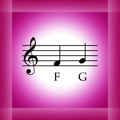 The pitches F and G